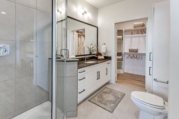 Tile in bathrooms